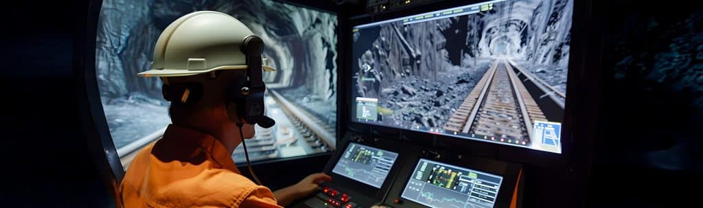 Entrenamiento minero en realidad virtual.